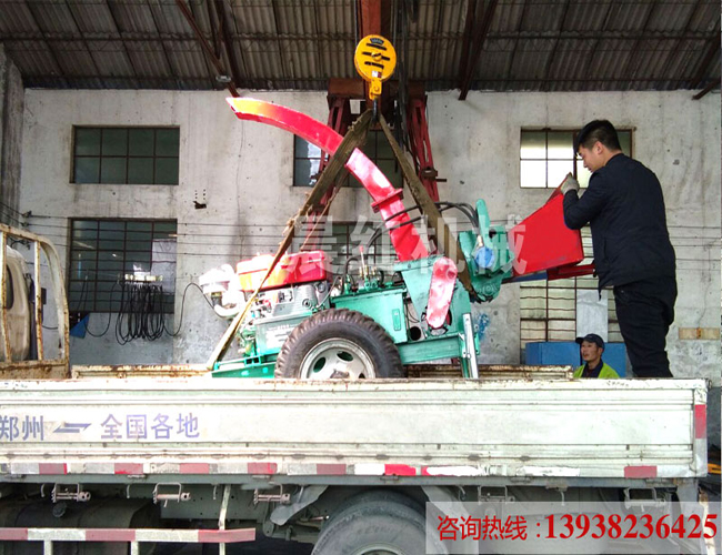 園林移動(dòng)式樹(shù)枝粉碎機發(fā)往常州